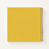 Gele Stip-Madeliefjes Notitieboek (Achterkant)