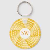 Gele stip sleutelhanger (Voorkant)