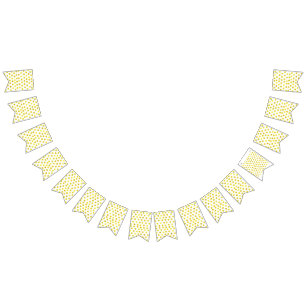 Gele stip vlaggetjes