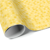 Gele Stippen Cadeaupapier (Rol Hoek)
