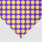 Gele Stippen met Paarse Achtergrond STaylor Tissuepapier (Detail)