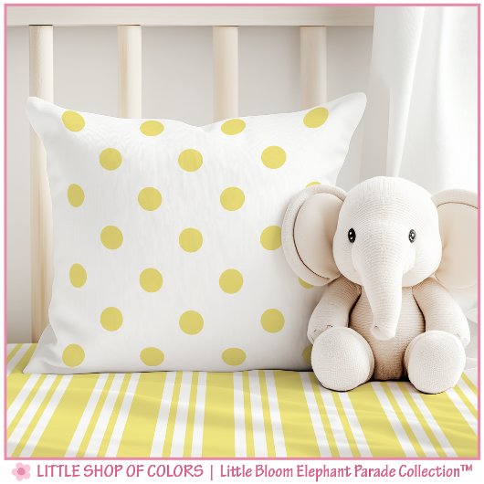 Gele Stippen Nursery Kussen