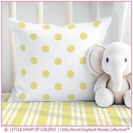 Gele Stippen Nursery Kussen