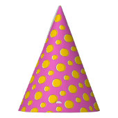 Gele Stippen Op Roze Feesthoedjes (Links)