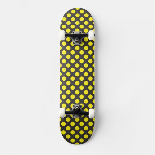 gele stippen skateboard (Voorkant)