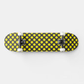 gele stippen skateboard (Horizontaal)