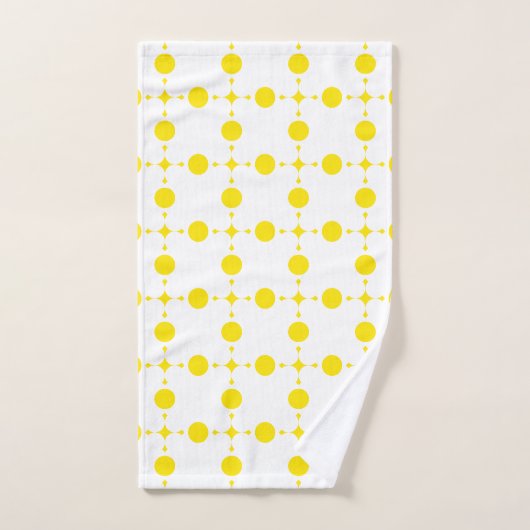 Gele stippen, stippen, Stippen, gestippeld Bad Handdoek (Handdoek)