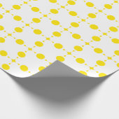 Gele stippen, stippen, Stippen, gestippeld Cadeaupapier (Hoek)