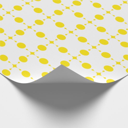 Gele stippen, stippen, Stippen, gestippeld Cadeaupapier (Hoek)