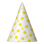 Gele stippen, stippen, Stippen, gestippeld Feesthoedjes (Links)