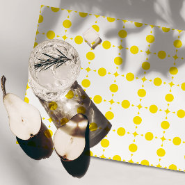 Gele stippen, stippen, Stippen, gestippeld Gelamineerde Placemat