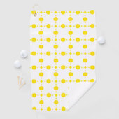 Gele stippen, stippen, Stippen, gestippeld Golfhanddoek (Insitu)