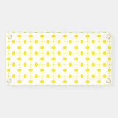 Gele stippen, stippen, Stippen, gestippeld Spandoek (Horizontaal)