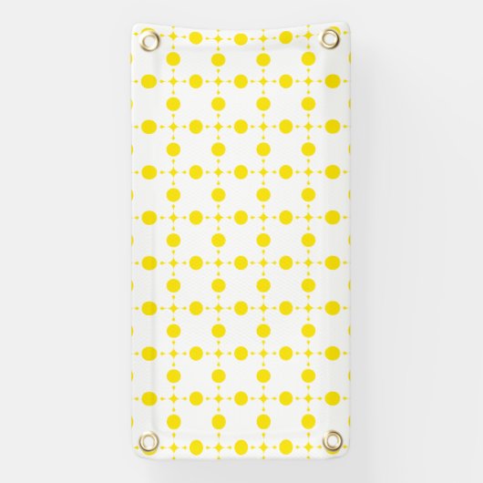 Gele stippen, stippen, Stippen, gestippeld Spandoek (Verticaal)