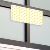 Gele stippen, stippen, Stippen, gestippeld Spandoek (Buitenkant Gebouw)