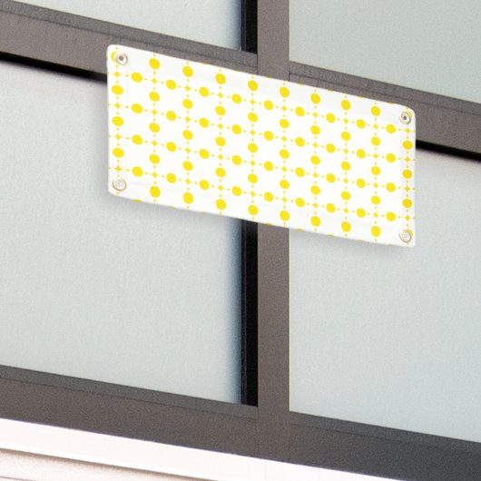 Gele stippen, stippen, Stippen, gestippeld Spandoek (Buitenkant Gebouw)