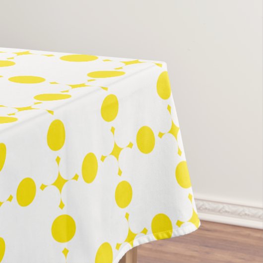 Gele stippen, stippen, Stippen, gestippeld Tafelkleed (Voorbeeld)