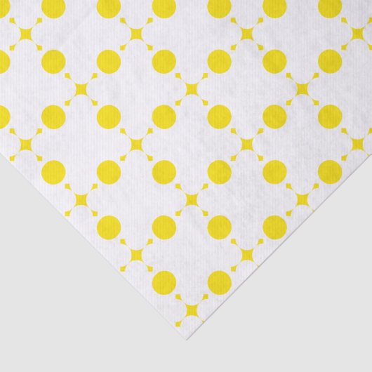 Gele stippen, stippen, Stippen, gestippeld Tissuepapier (Detail)