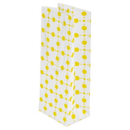 Gele stippen, stippen, Stippen, gestippeld Wijn Cadeautas