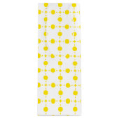 Gele stippen, stippen, Stippen, gestippeld Wijn Cadeautas (Voorkant)