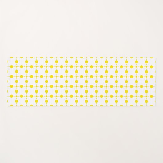 Gele stippen, stippen, Stippen, gestippeld Yogamat (Voorkant (horizontaal))