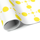 Gele Stippen, Stippenpatroon, Stippen, Gestippeld Cadeaupapier (Rol Hoek)