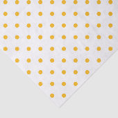 Gele Stippen Witte Gift Wrap Mengsel Gelijke Aanpa Tissuepapier (Detail)