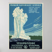 Gele Stone Vintage Revel Poster (Voorkant)