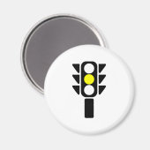 Gele Stoplight Magneet (Voorkant / Achterkant)