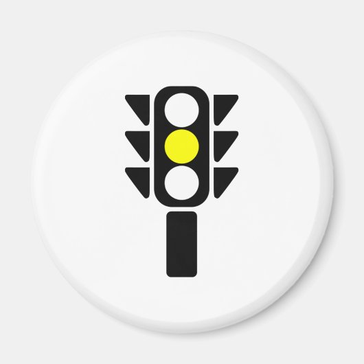 Gele Stoplight Magneet (Voorkant)