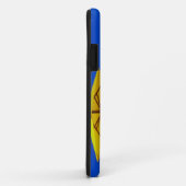 Gele strandparasol en stoelen op ongerept Case-Mate iPhone case (Achterkant/rechts)