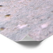 Gele strandstralen in de zand poster (Hoek)