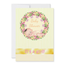 Gele streep-Baby shower