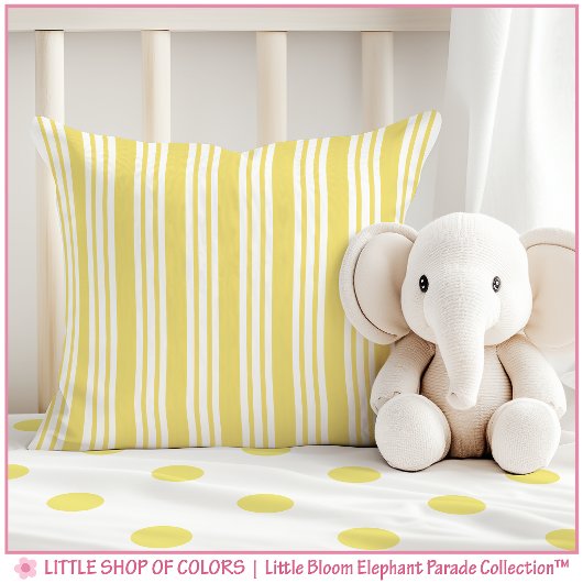 Gele Streep Nursery Kussen