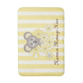 Gele Streep Schattige Baby Koala Beer Kinder Badmat (Voorkant Verticaal)