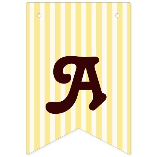 Gele Streep Schattige Baby Koala Kids Verjaardag Vlaggetjes (Derde vlag)