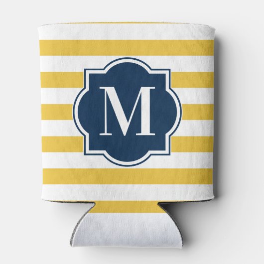 Gele strepen blikjeskoeler (Achterkant)