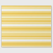 Gele strepen cadeaupapier (Vlak)