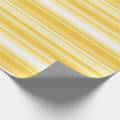 Gele strepen cadeaupapier (Hoek)