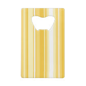 Gele strepen creditkaart flessenopener (Achterkant)