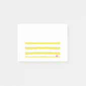 Gele strepen en een roze kroon Post-It-notities Post-it® Notes (Voorkant)
