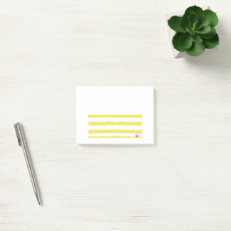 Gele strepen en een roze kroon Post-It-notities Post-it® Notes