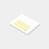 Gele strepen en een roze kroon Post-It-notities Post-it® Notes (Schuin)