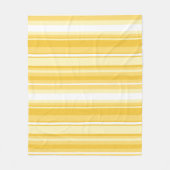 Gele strepen fleece deken (Voorkant)