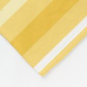 Gele strepen fleece deken (Hoek)