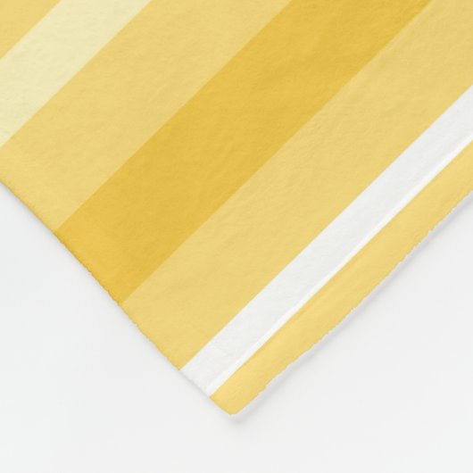 Gele strepen fleece deken (Hoek)