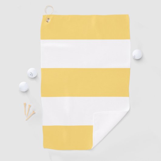 Gele Strepen Golfhanddoek (Insitu)