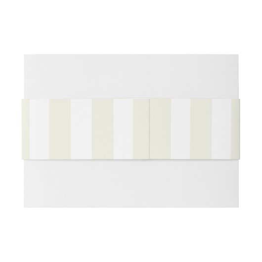 Gele Strepen & Gouden Zeeschelp Kustbruiloft Uitnodigingen Wikkel (Achterkant Voorbeeld)