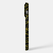 gele strepen iphone 15 pro max hoesje (Linkerkant)