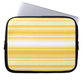 Gele strepen laptop sleeve